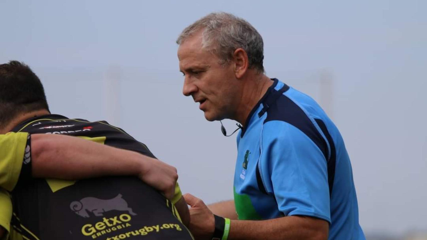 Fernando Raposo durante un partido de rugby