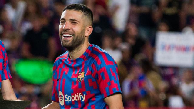 Jordi Alba, con el FC Barcelona