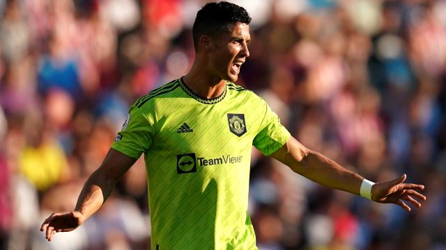 Cristiano Ronaldo, en un partido del Manchester United de la temporada 2022/2023