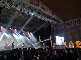 Carolina Durante en el concierto de 2022 en la plaza de María Pita de A Coruña.