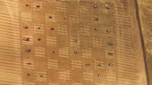 Usan tractores como fichas: así se juega al ajedrez en este pueblo de Guadalajara