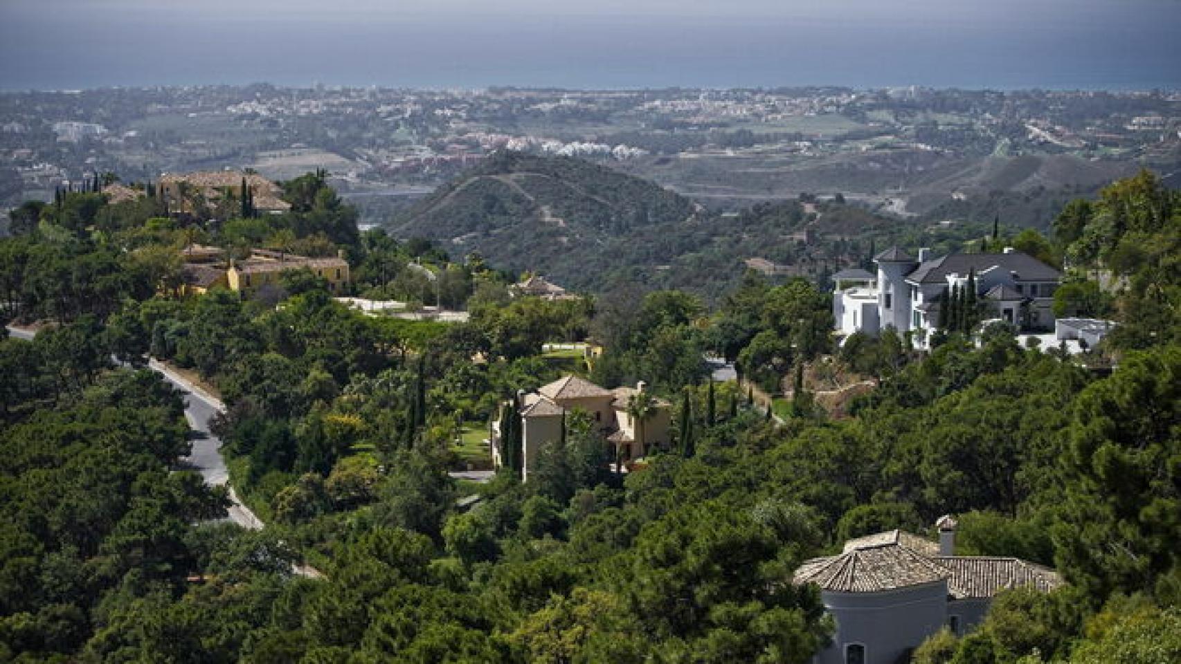 La urbanización Coto Zagaleta desde las alturas.