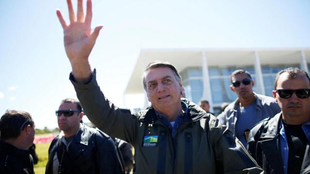 Bolsonaro en un acto de campaña este jueves.