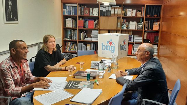 Reunión entre el BNG de A Coruña y CCOO de Naturgy.