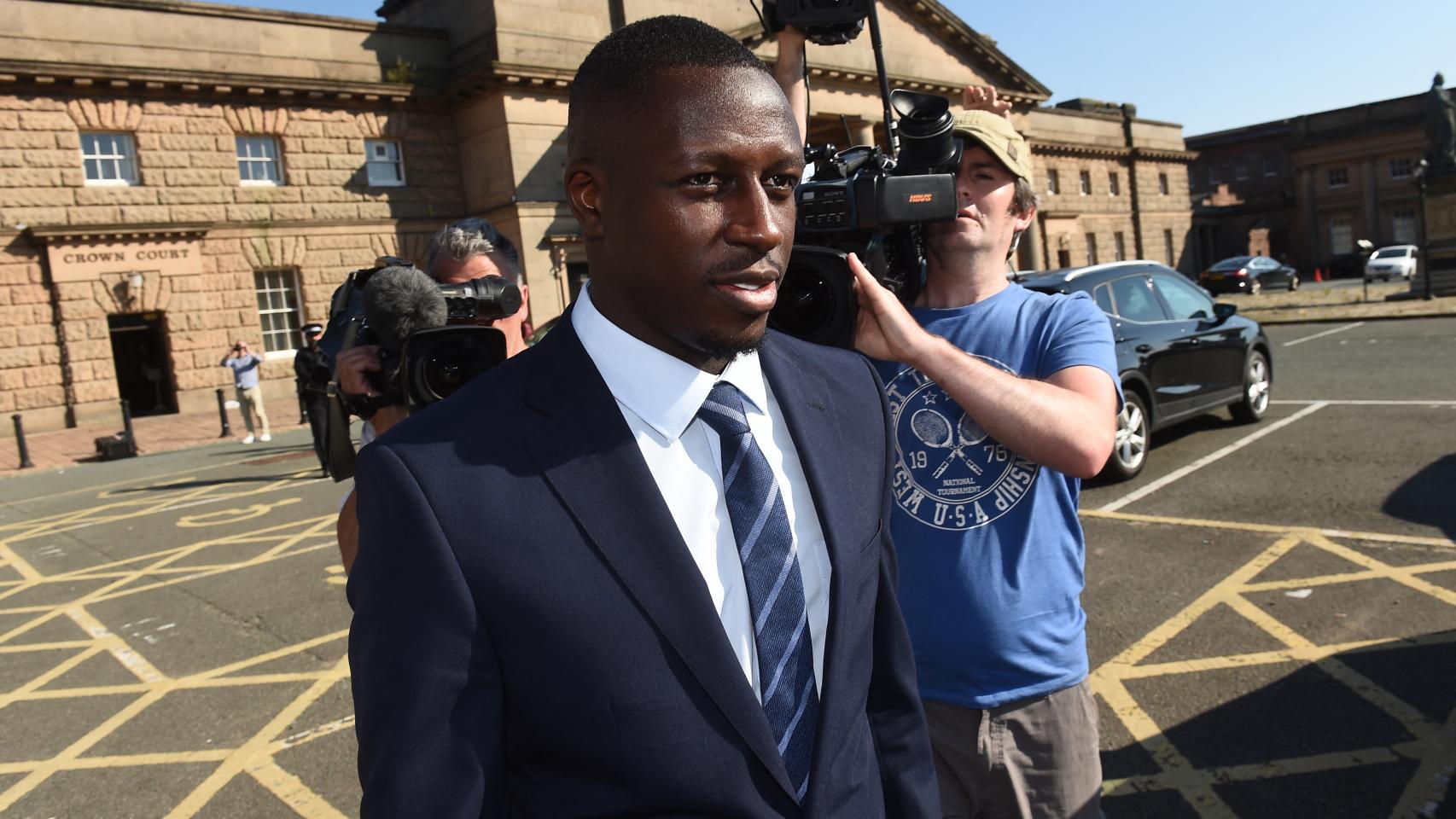 Benjamin Mendy, en la Corte de la Corona en Chester