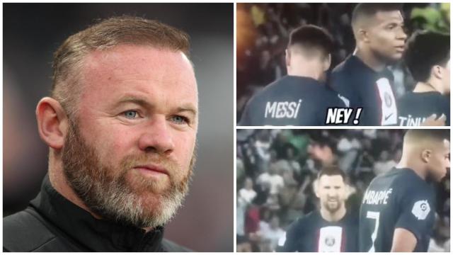 Rooney y el feo gesto de Mbappé con Messi