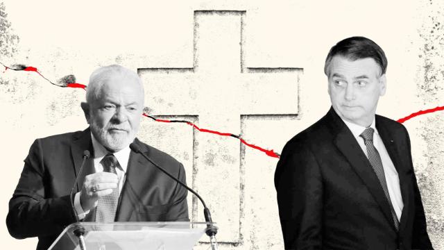 Lula da Silva e Jair Bolsonaro, candidatos a la presidencia de Brasil.