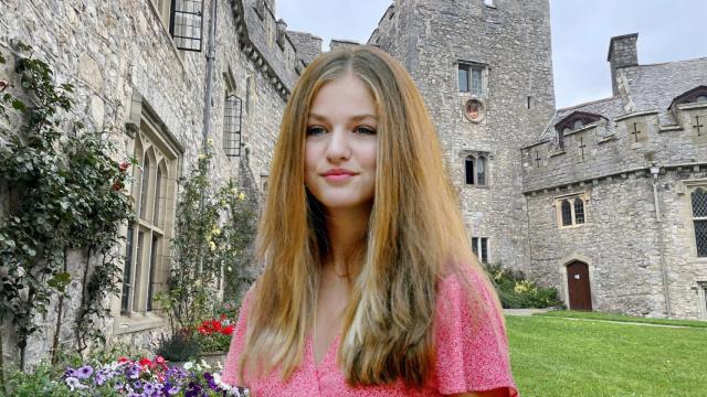 La princesa Leonor en un montaje de JALEOS.