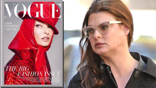 Linda Evangelista en un montaje de JALEOS.