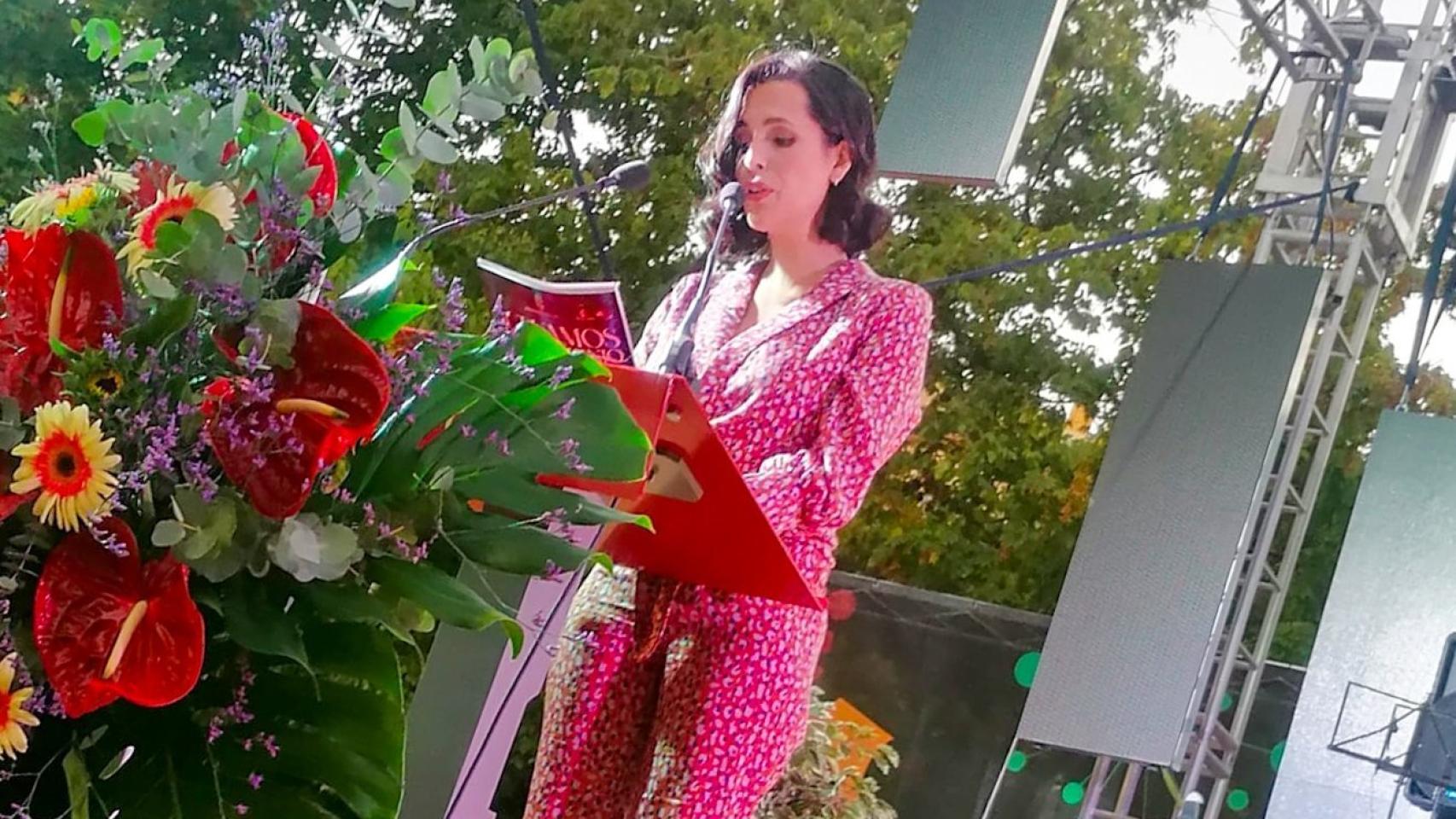 Cristina Esteban, pregonera de la Feria de San Julián de Cuenca. Foto: PP de Cuenca.
