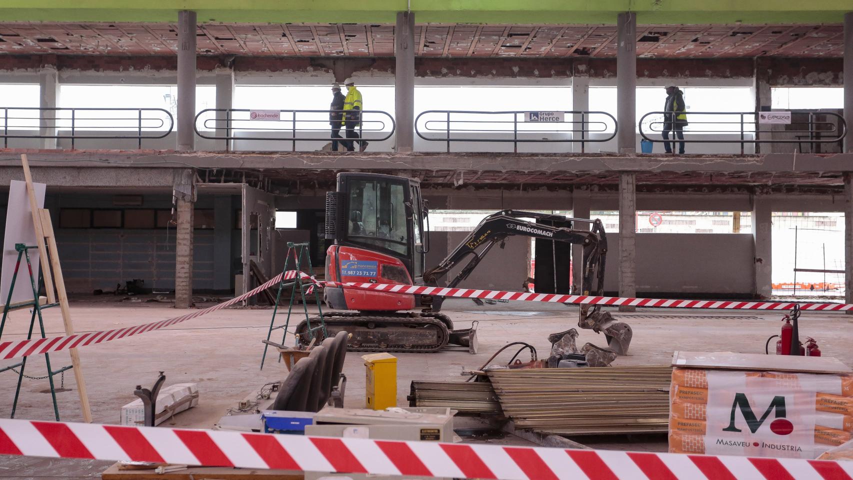 Obras en la estación de autobuses de León
