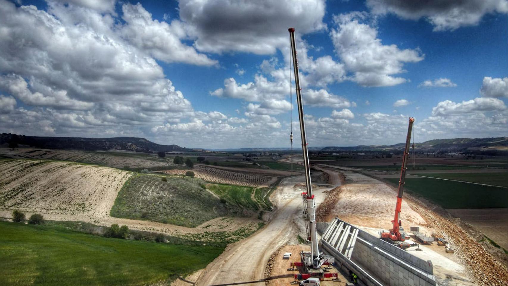 Estado de las obras entre Tudela de Duero, Olivares y Quintanilla de Arriba,