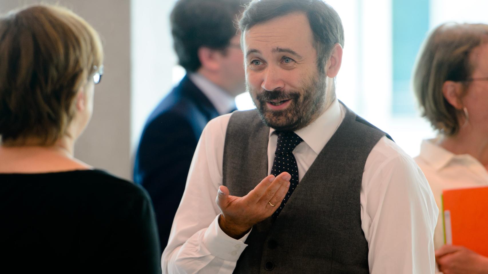 El disidente Ponomarev en un acto público.