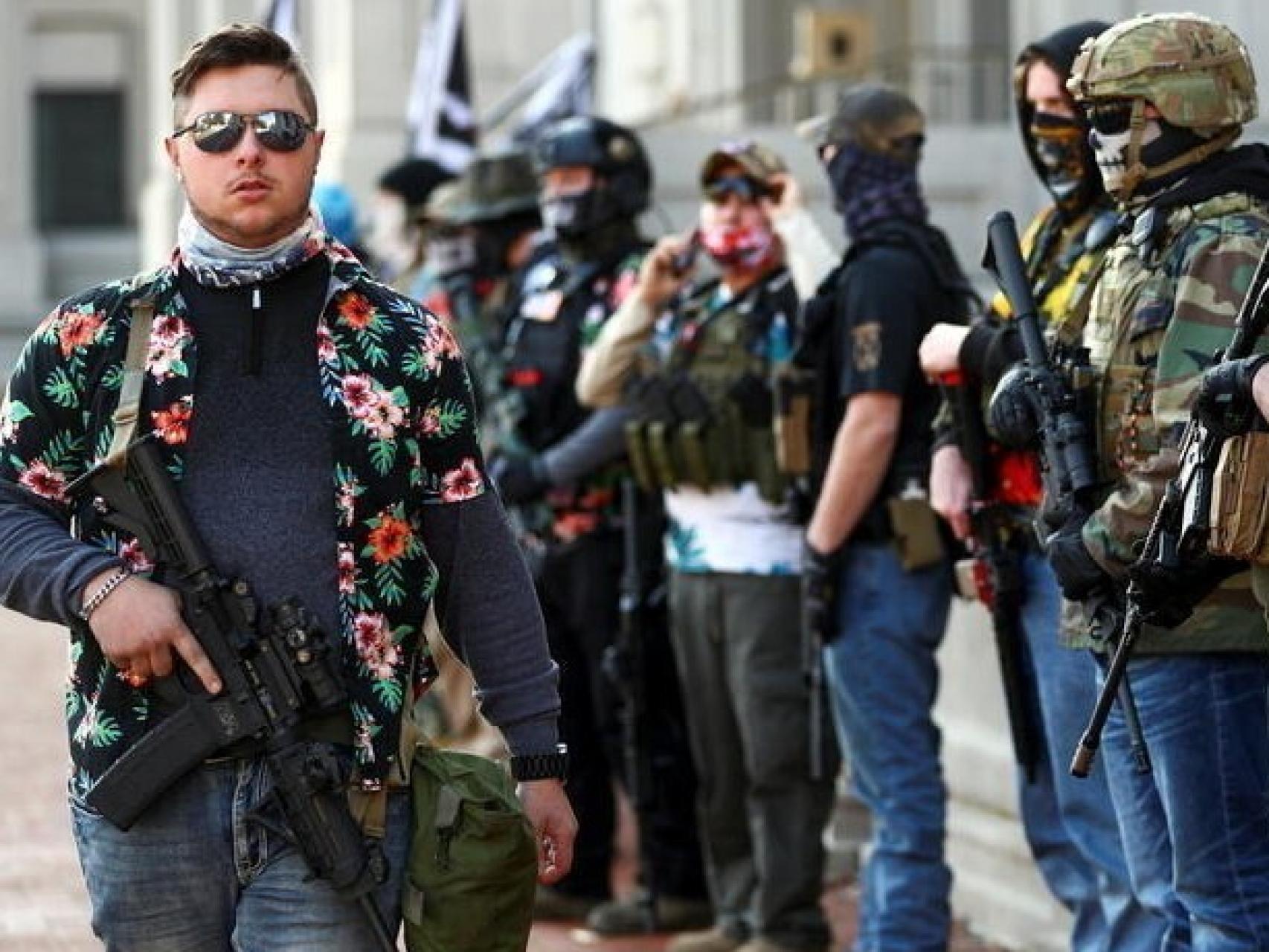Los 'Boogaloo Bois', en una imagen de archivo.