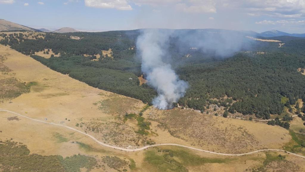 Imagen de un incendio en Castilla y León.