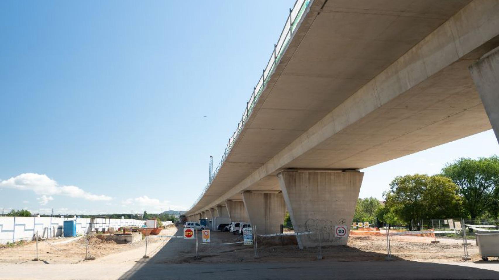 Obras de la Variante Este de Mercancías en Valladolid