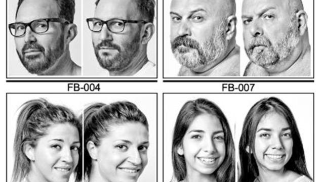 Cuatro parejas de dobles incluidos en el estudio que demuestra la existencia de similitudes de su ADN.