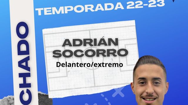 El extremo Adrián Socorro, último fichaje del Villarrubia