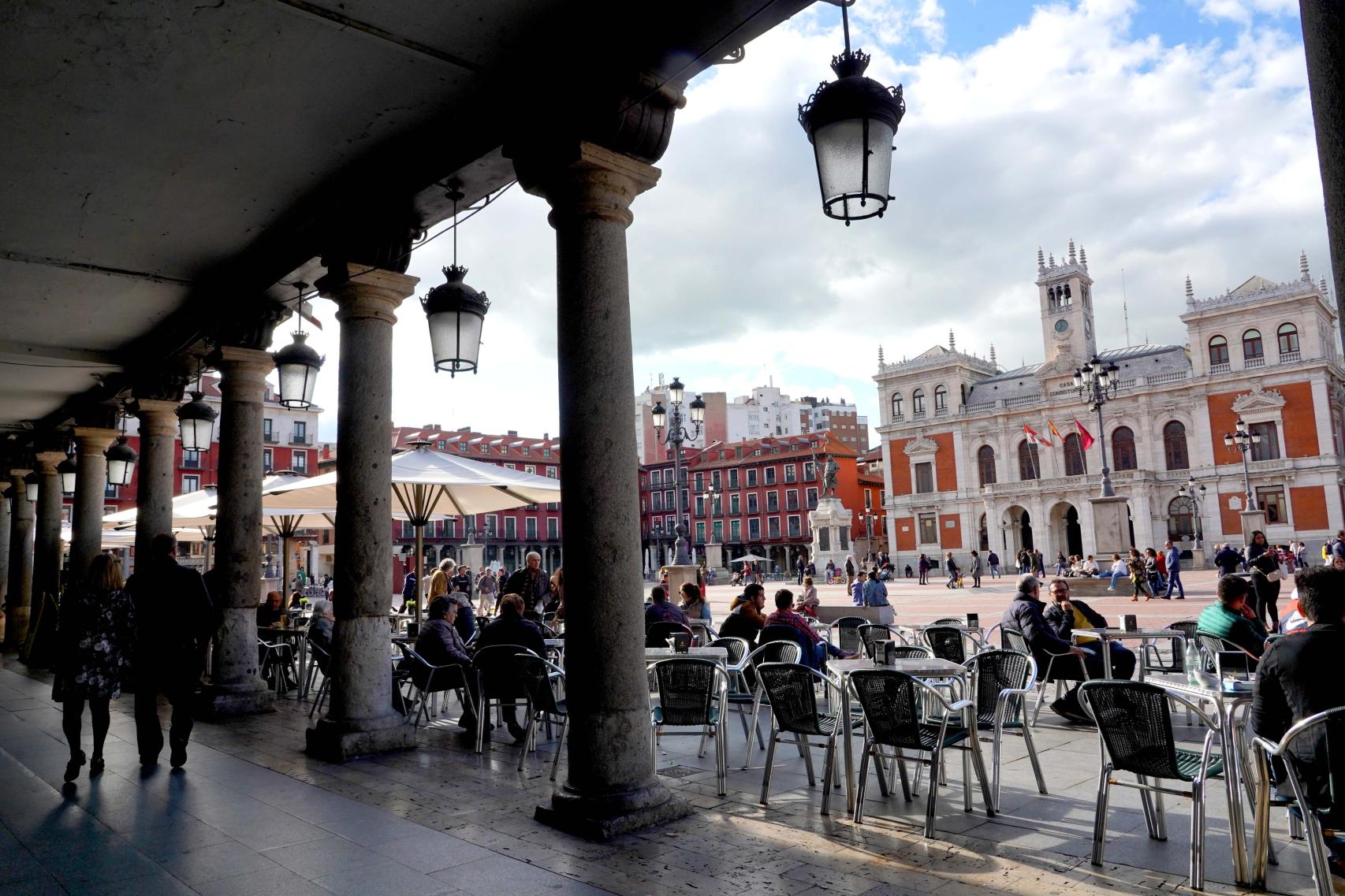 Terraza de la Plaza Mayor de Valladolid