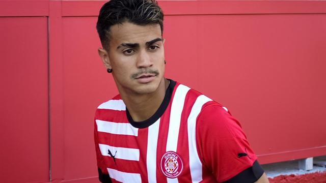 Reinier Jesus, en su presentación con el Girona