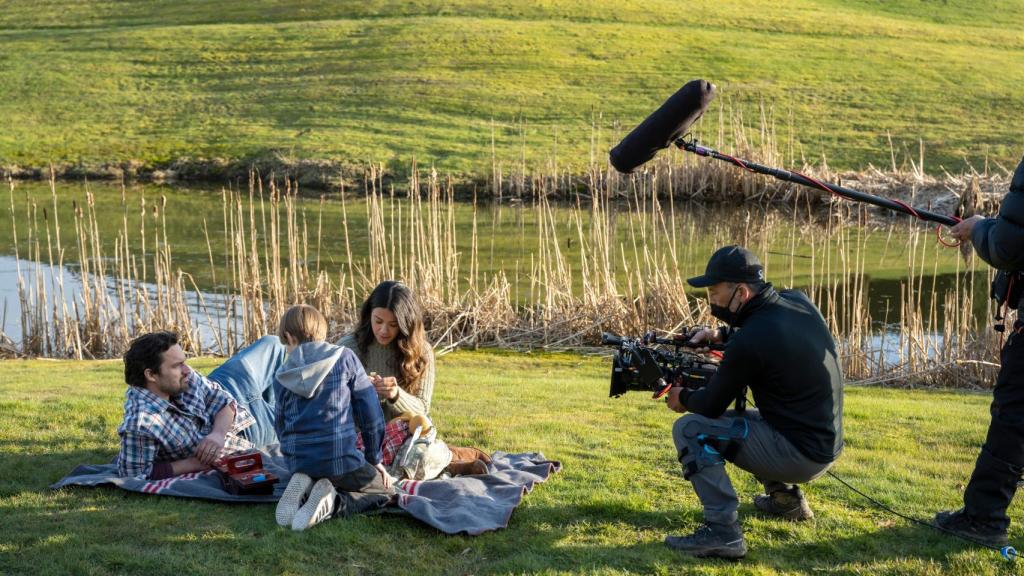 El rodaje de la serie.