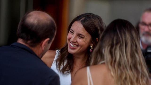 La ministra de Igualdad, Irene Montero, a su llegada a una sesión plenaria, este jueves.