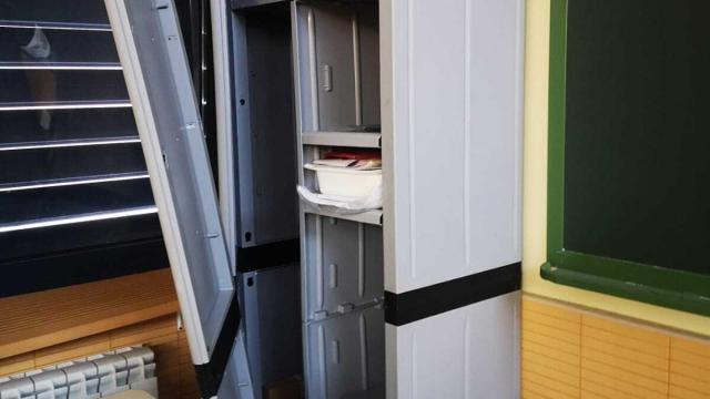 Desperfectos en el Colegio Nicomedes Sanz, en Santovenia