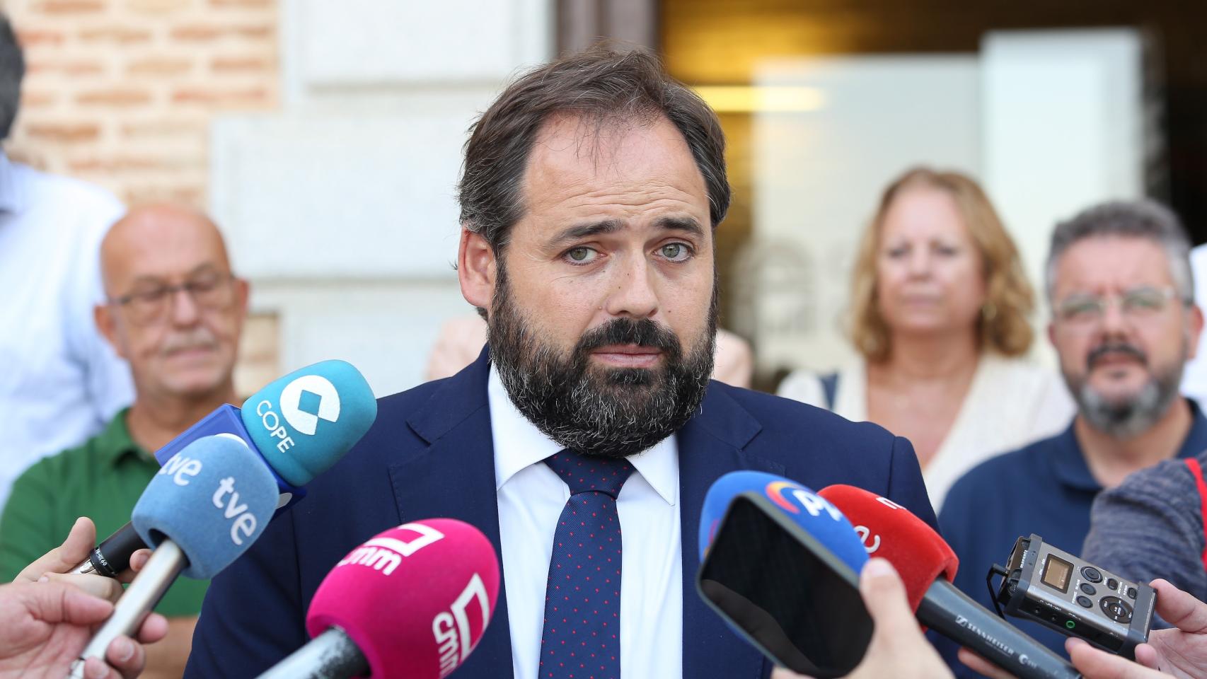Paco Núñez, presidente del PP de Castilla-La Mancha, en una imagen de este jueves. Foto: Óscar Huertas