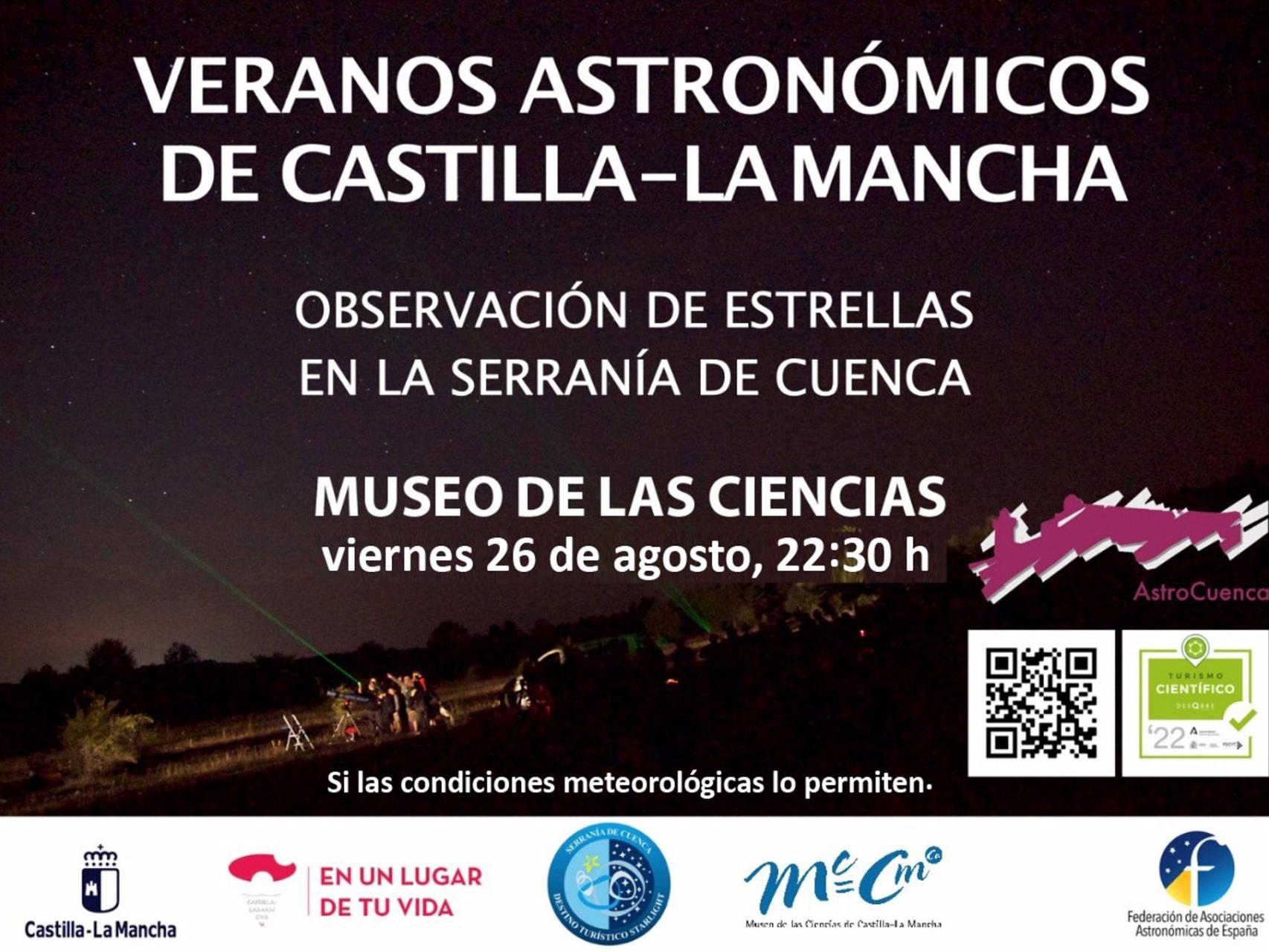 Cartel del Verano Astronómico de Castilla-La Mancha