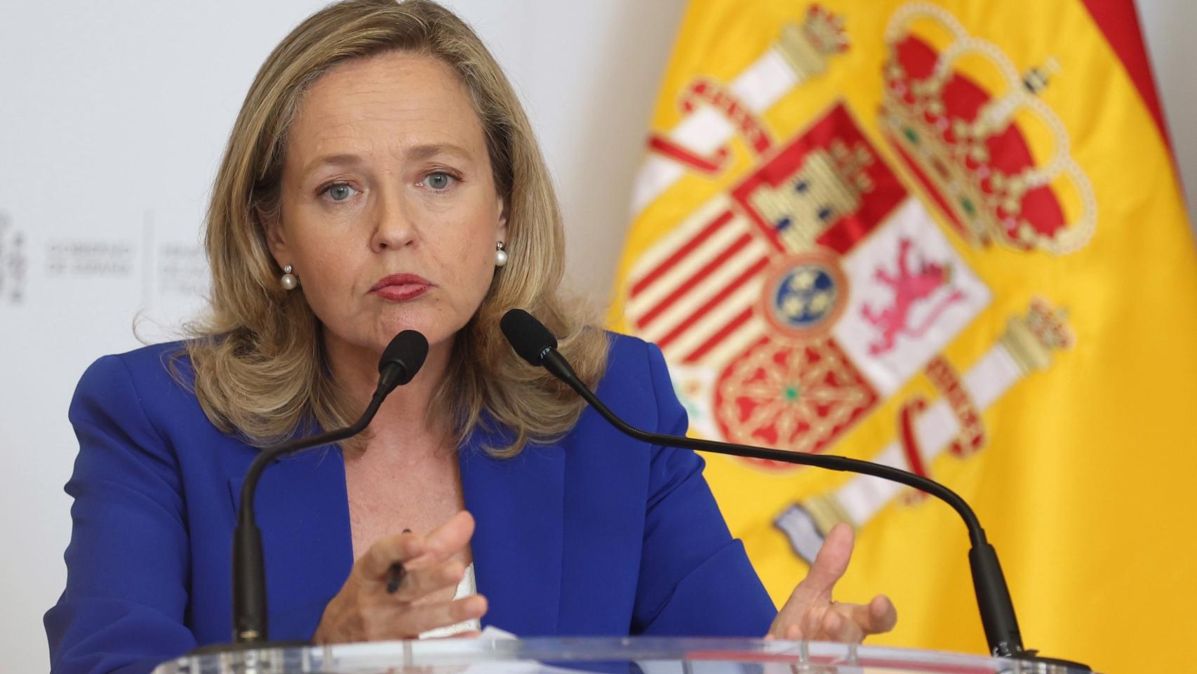 La vicepresidenta primera y ministra de Asuntos Económicos, Nadia Calviño.