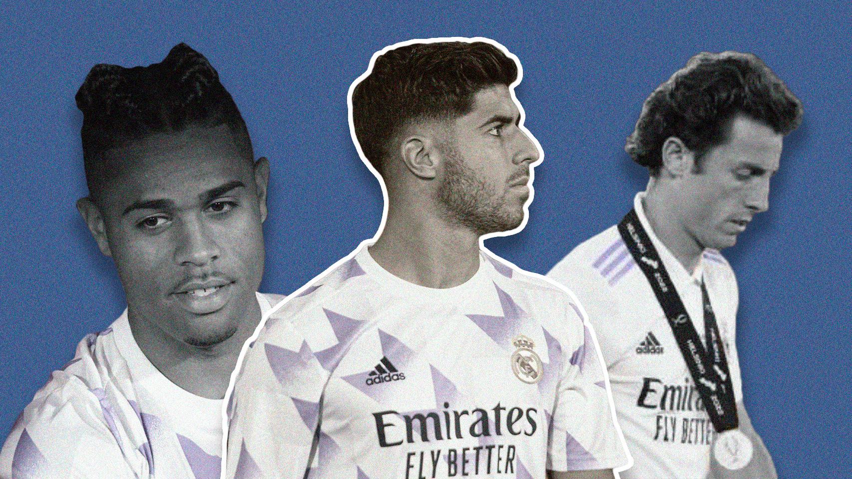 Mariano Díaz, Marco Asensio y Álvaro Odriozola