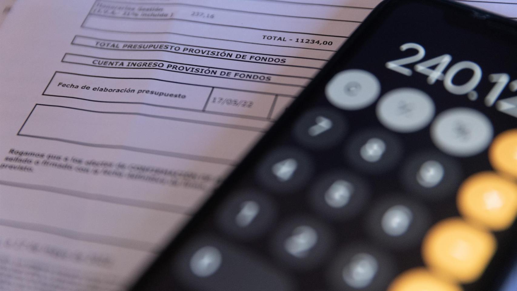 Una calculadora.