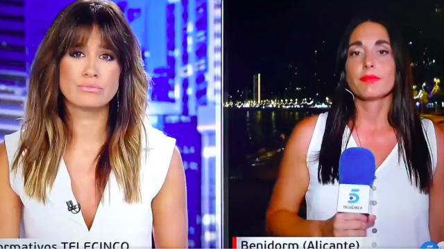 Captura del vídeo en el que le dan paso a Cecilia en los Informativos.