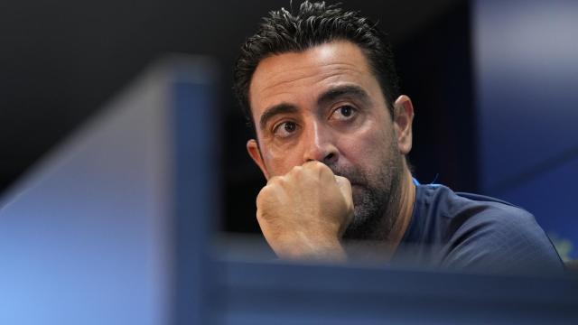 Xavi Hernández, en rueda de prensa