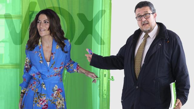 Macarena Olona y el juez Antonio Serrano.