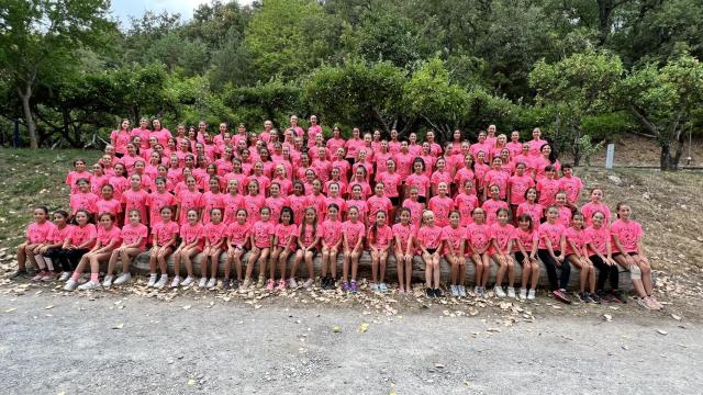 Las jóvenes gimnastas en el Campus leonés
