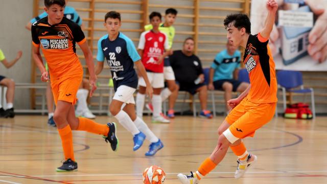 Encuentro disputado entre Burela y Valladolid Tierno Galván