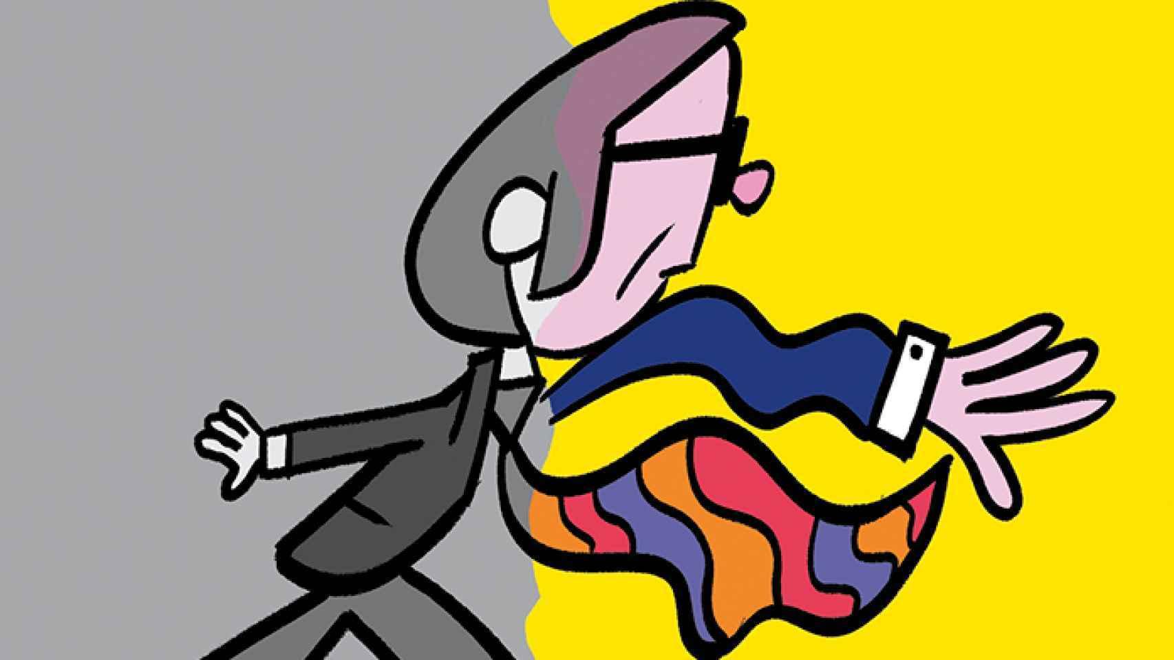 Una viñeta de Lorenzo Montatore incluido en el volumen 'La mentira por delante' (Astiberri)