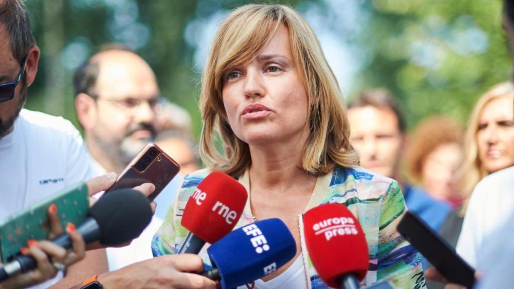 La ministra de Educación y portavoz de la Ejecutiva federal del PSOE, Pilar Alegría, en Torrelavega, en una foto de archivo.