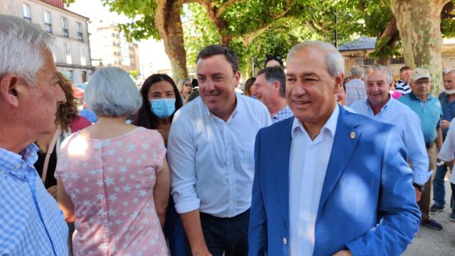 Valentín González Formoso en la Festa da Malla de Meira.