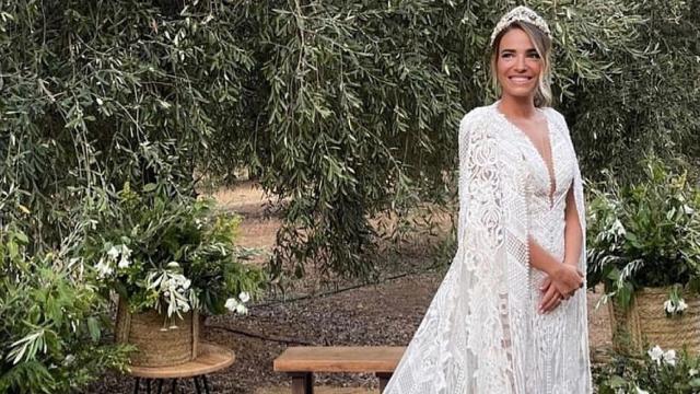 Flora González el día de su boda, en un imagen compartida en las redes sociales.