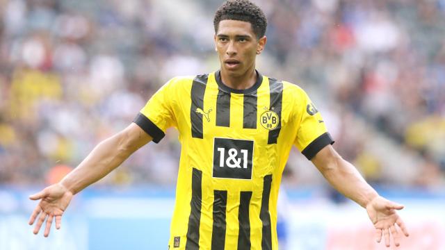 Jude Bellingham, en un partido del Borussia Dortmund de la temporada 2022/2023