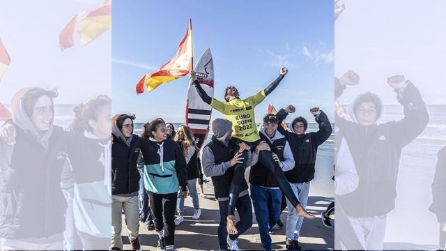 El surfista gallego Guillermo Carracedo consigue su primer oro en un campeonato europeo