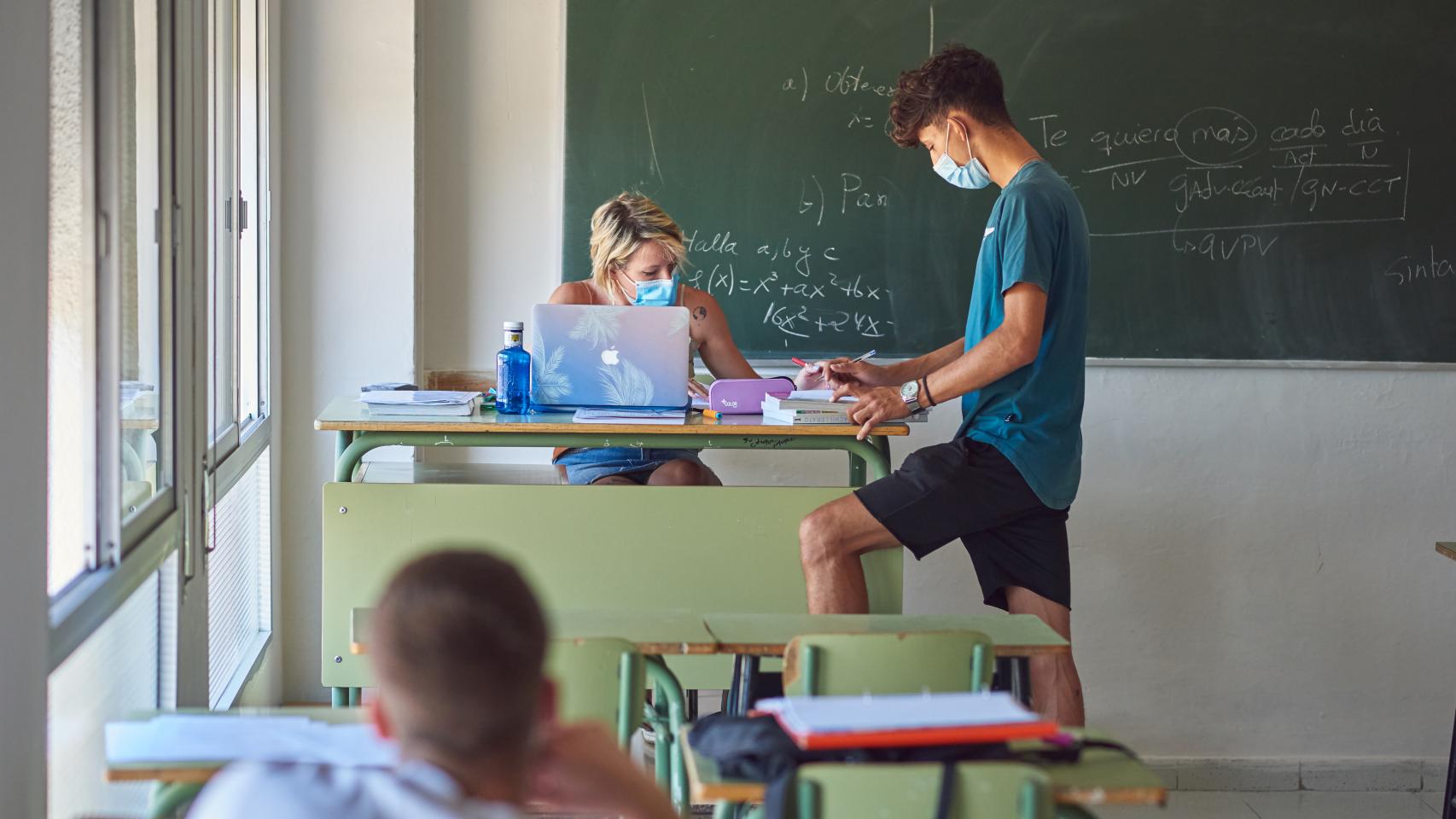 Imagen de un alumno de instituto.