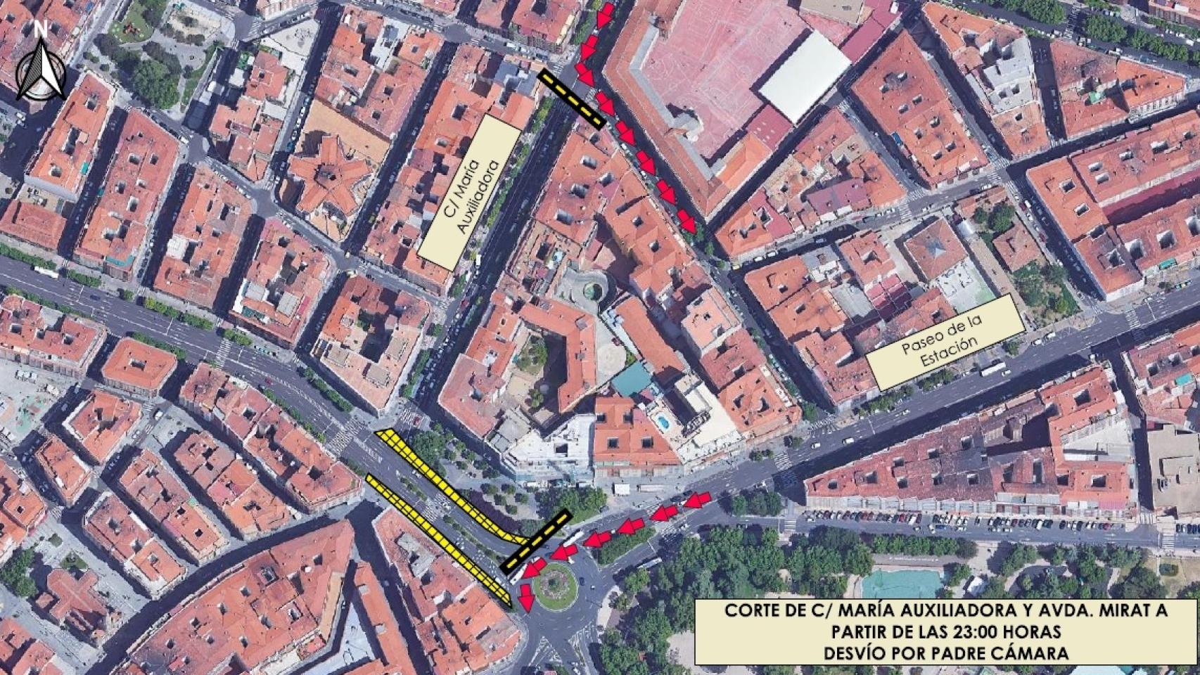 Asfaltado de la Plaza España de Salamanca
