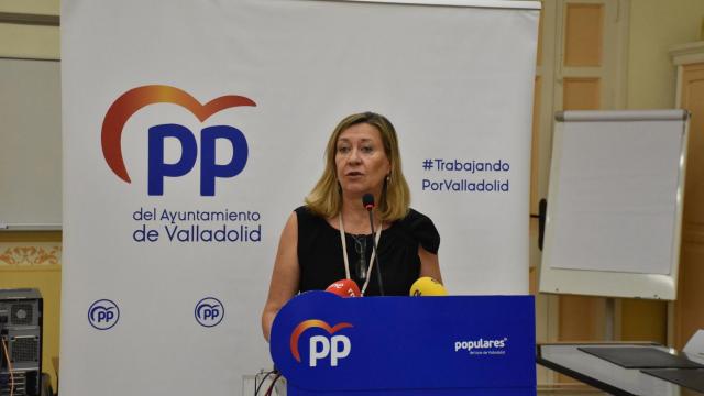 Pilar del Olmo durante la rueda de prensa de este miércoles.