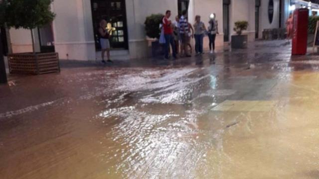 Rotura de una tubería en Puertollano (Ciudad Real)