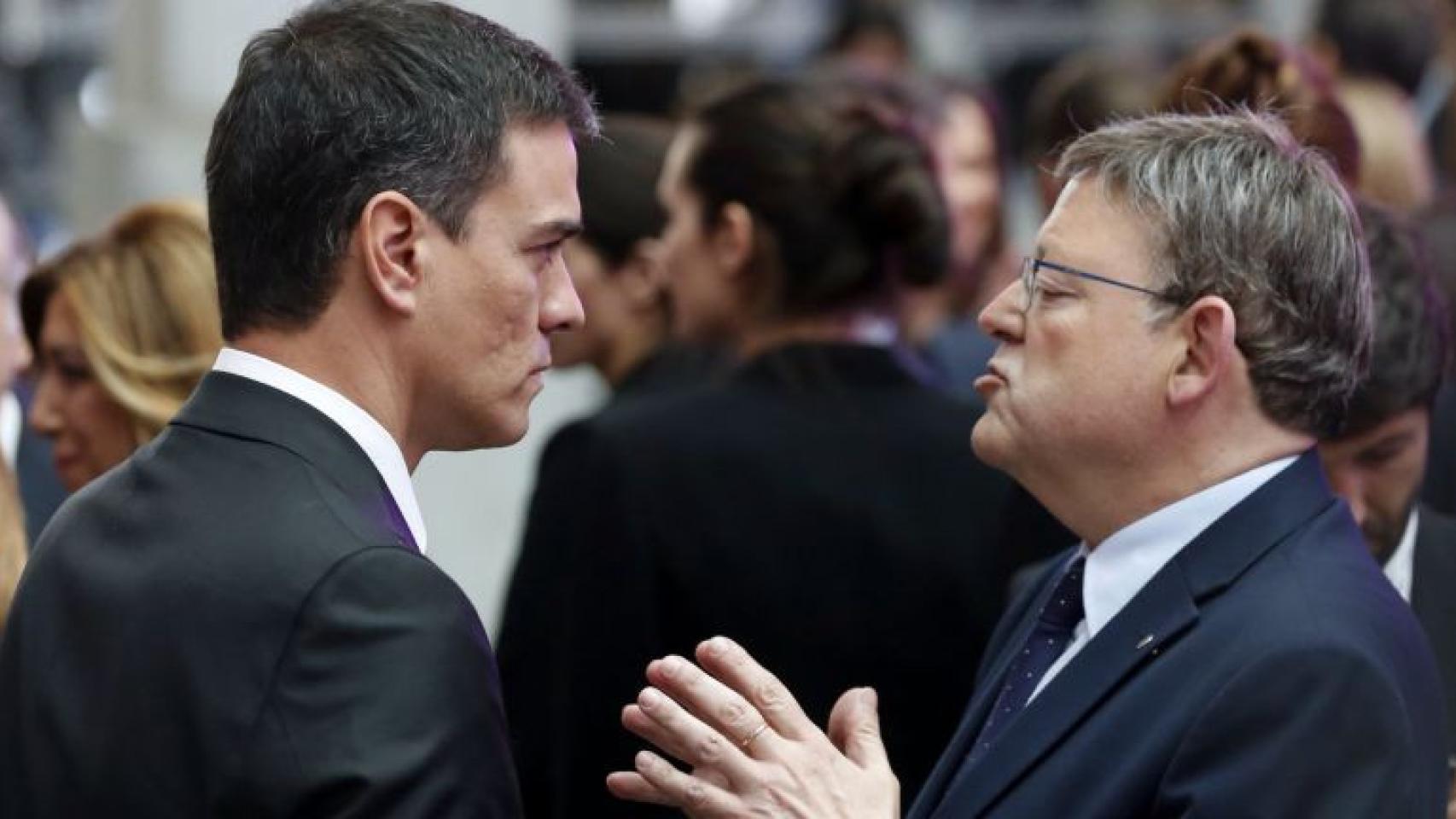 Pedro Sánchez y Ximo Puig, en imagen de archivo.