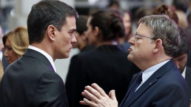 Pedro Sánchez y Ximo Puig, en imagen de archivo.