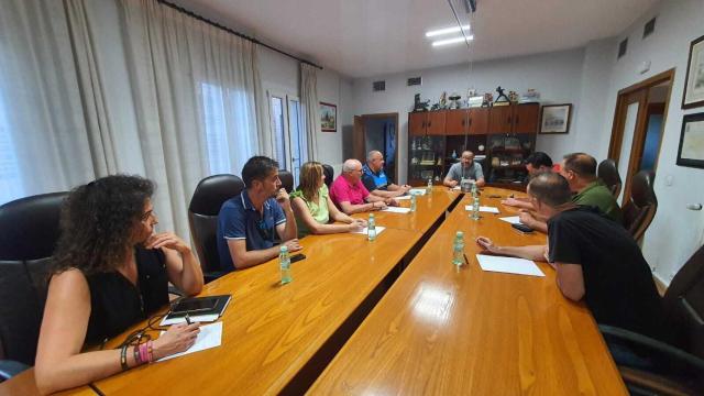 Imagen de la reunión para mejorar el tráfico en Tordesillas